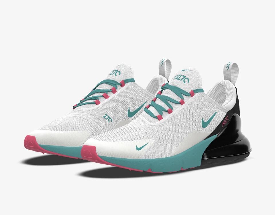 Away version white sneaker pair angle view